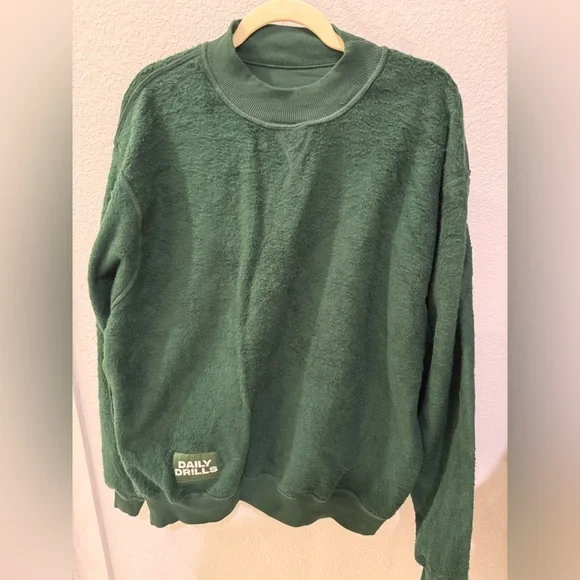 Daily Drills Forest Green mockneck Sweater!!!